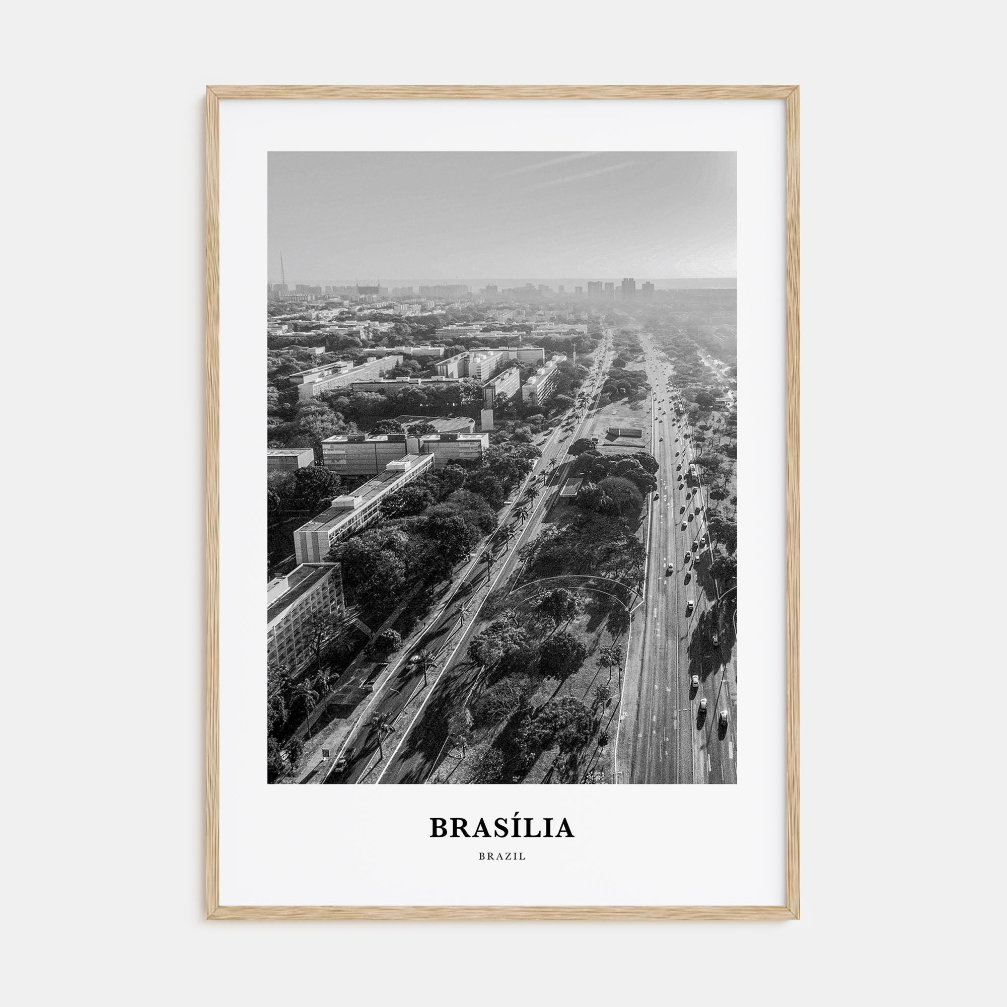 Brasília Portrait B&W No 1 Poster