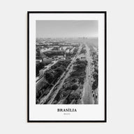 Brasília Portrait B&W No 1 Poster