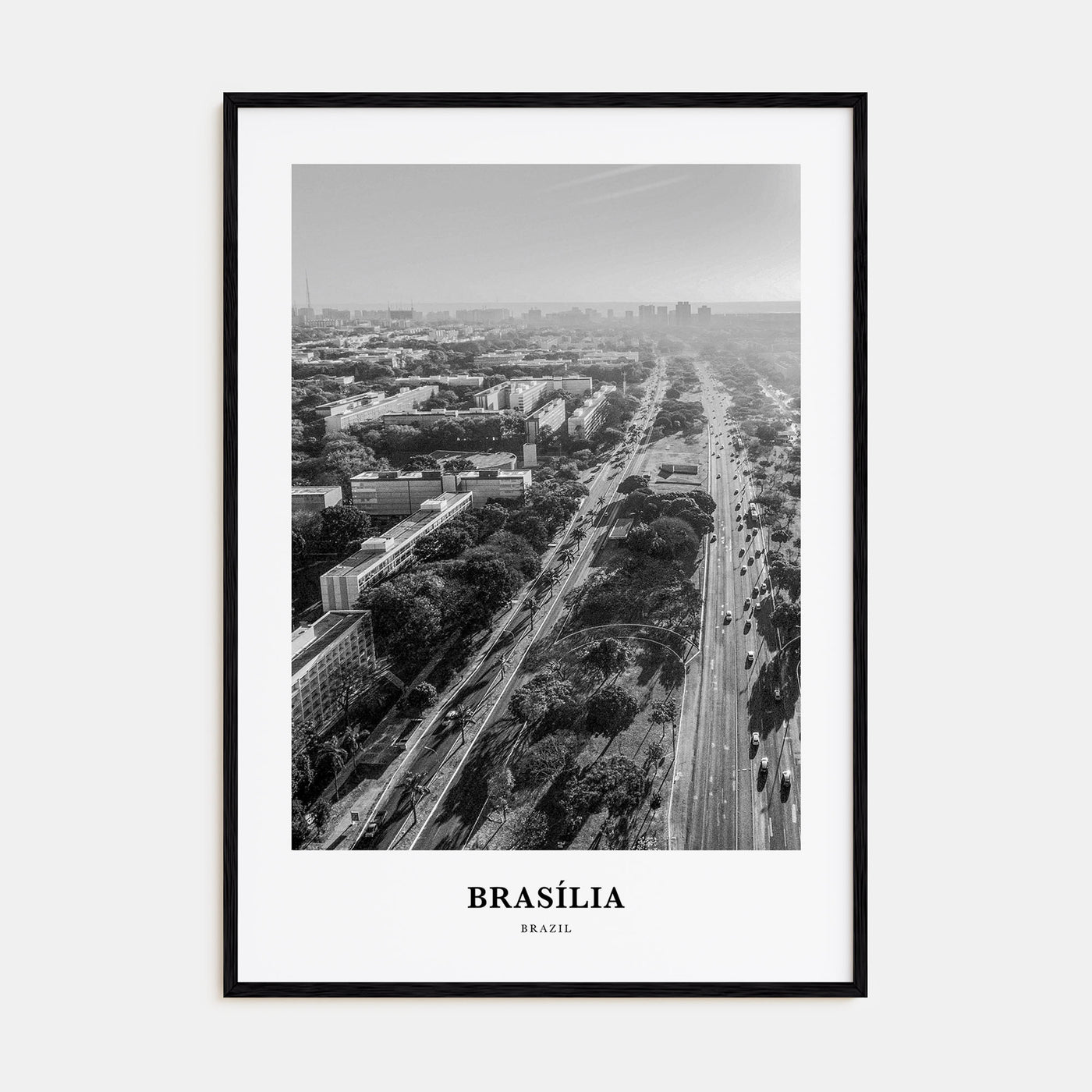 Brasília Portrait B&W No 1 Poster