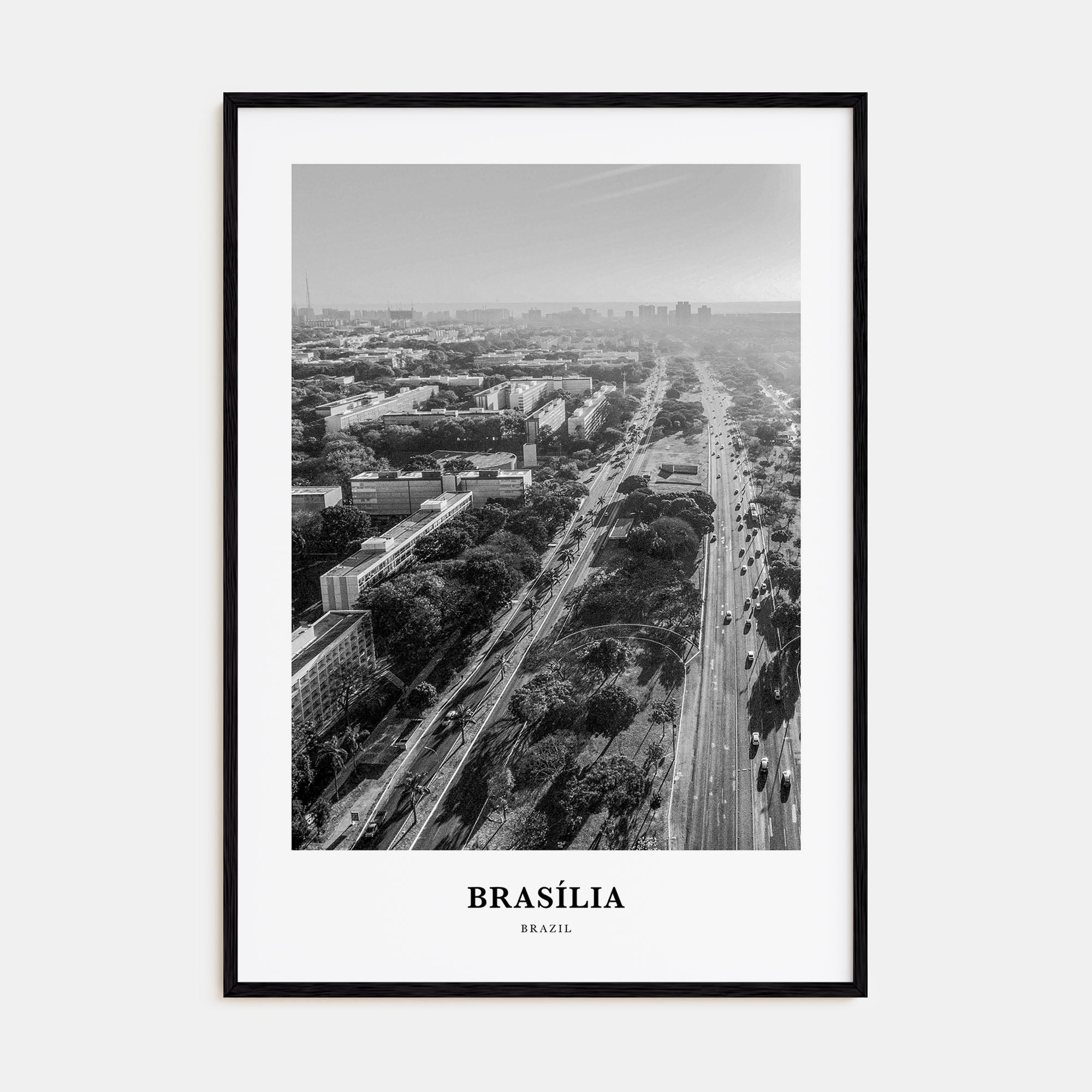 Brasília Portrait B&W No 1 Poster