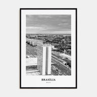 Brasília Portrait B&W No 2 Poster