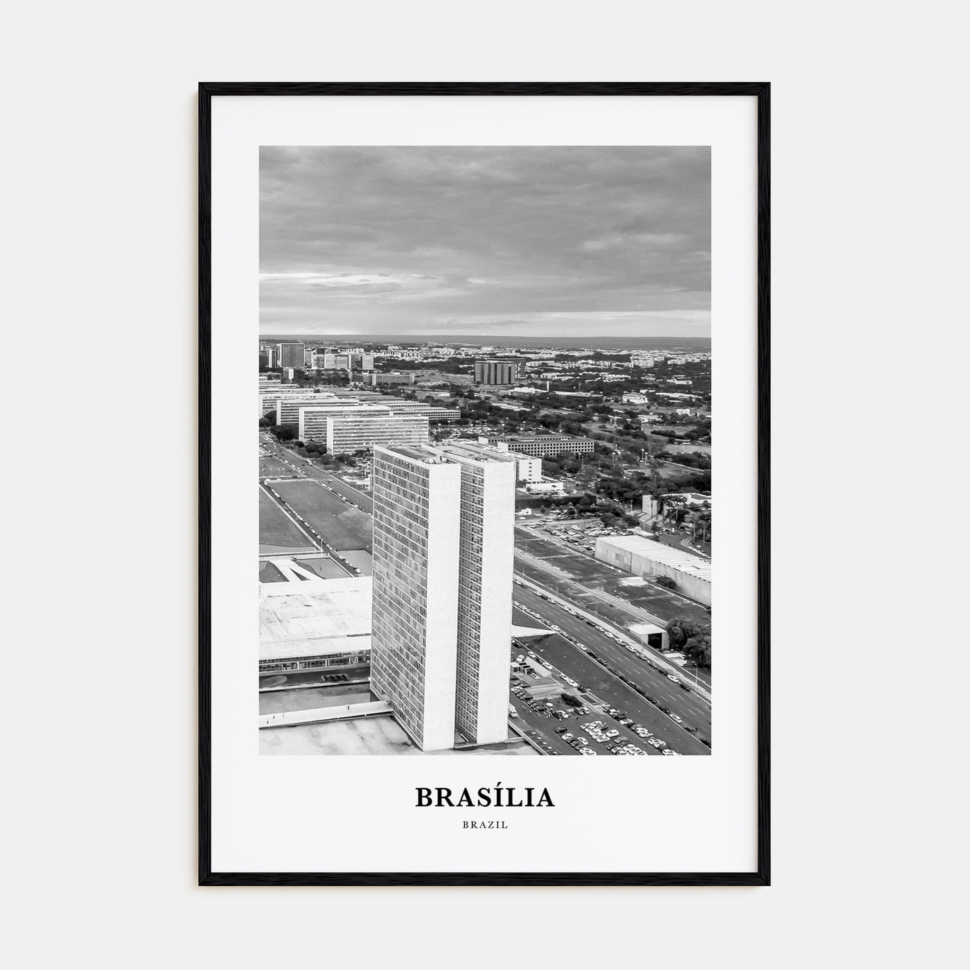 Brasília Portrait B&W No 2 Poster