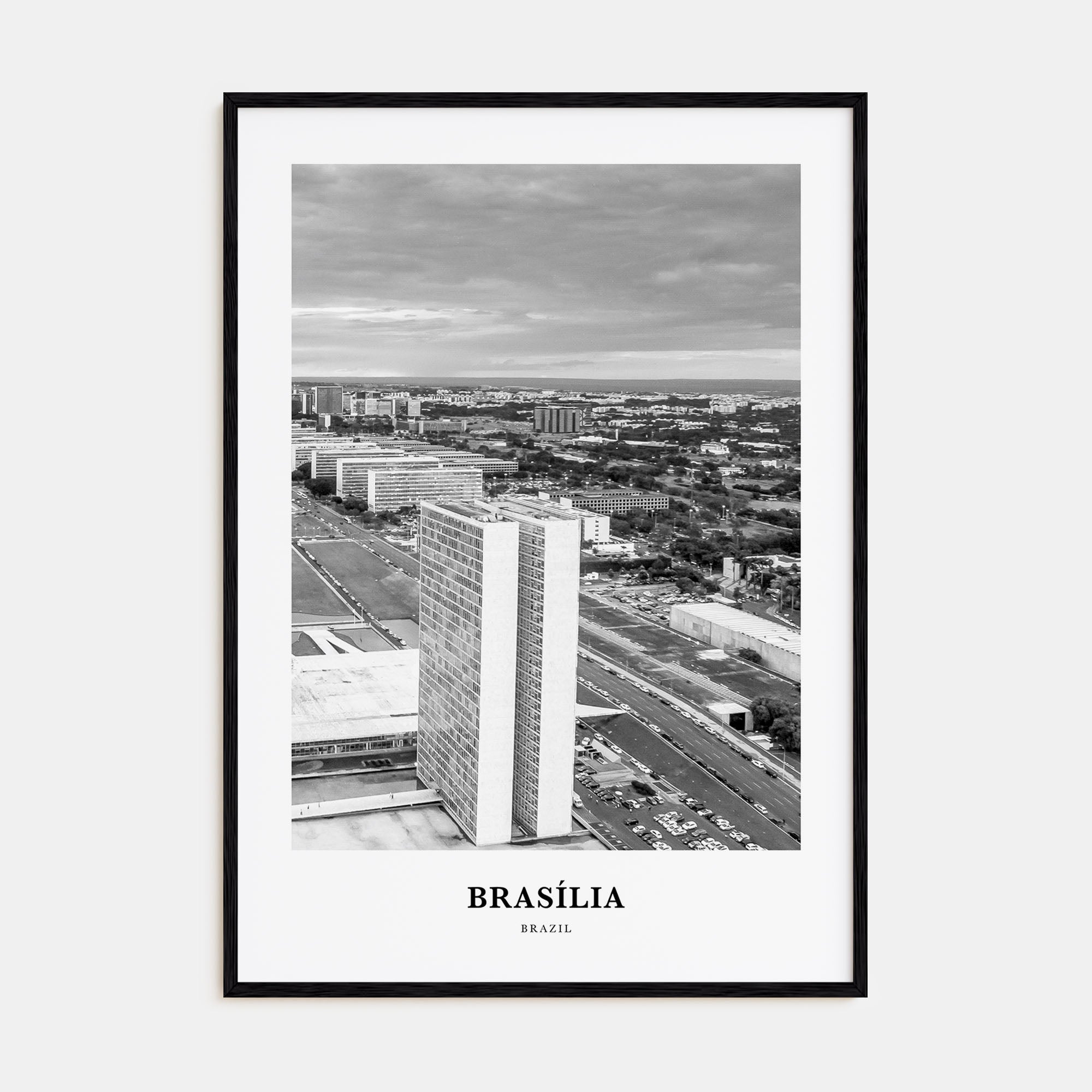 Brasília Portrait B&W No 2 Poster
