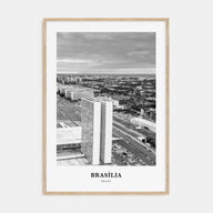 Brasília Portrait B&W No 2 Poster
