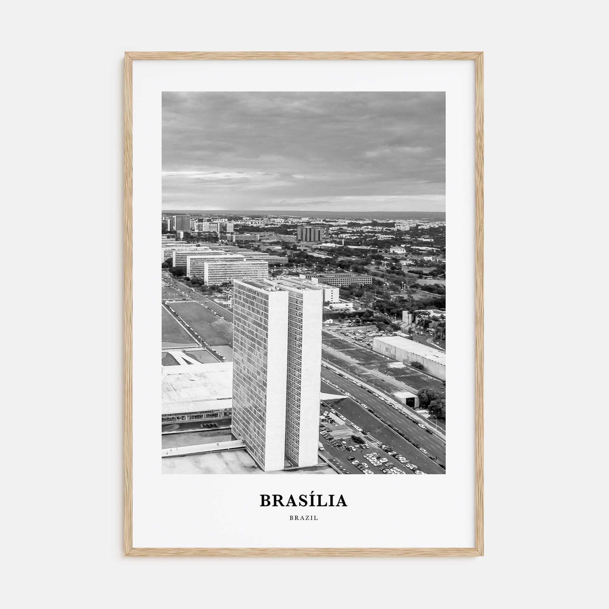 Brasília Portrait B&W No 2 Poster