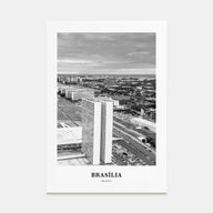 Brasília Portrait B&W No 2 Poster
