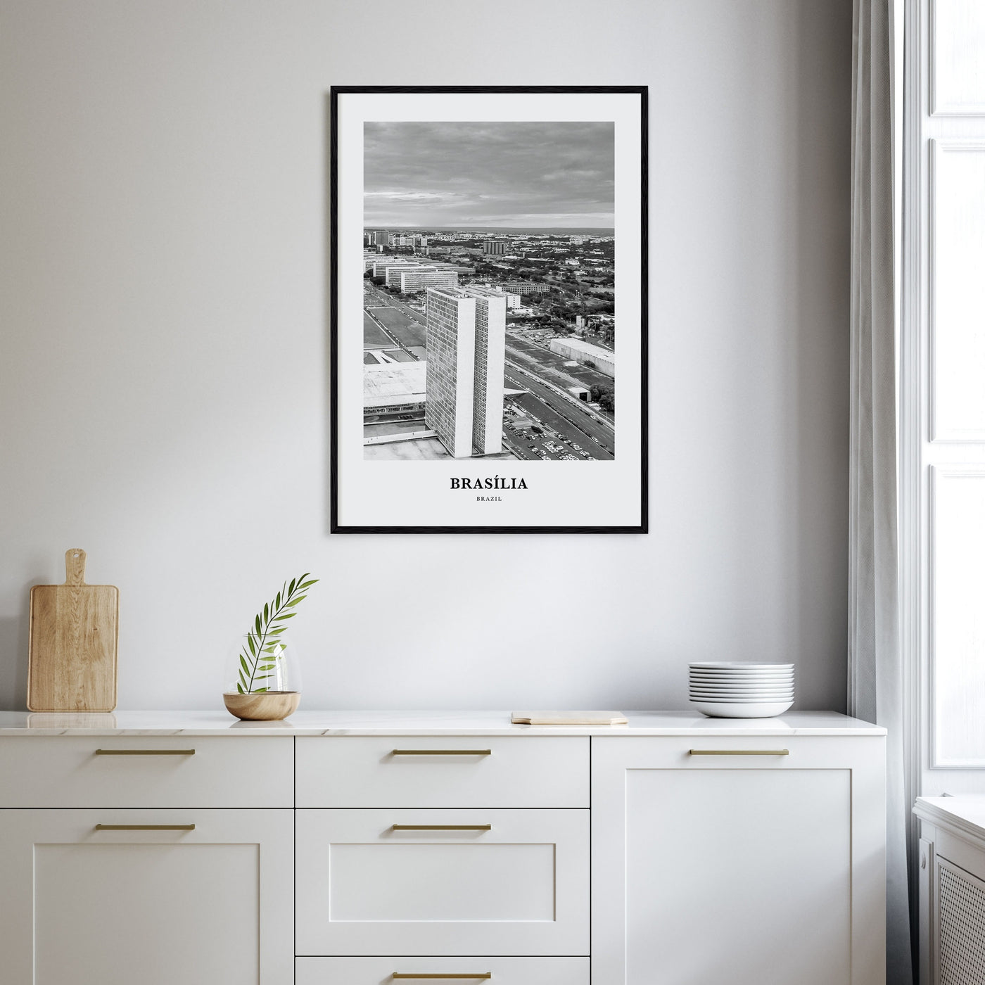 Brasília Portrait B&W No 2 Poster