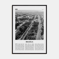 Brasília Travel B&W No 1 Poster