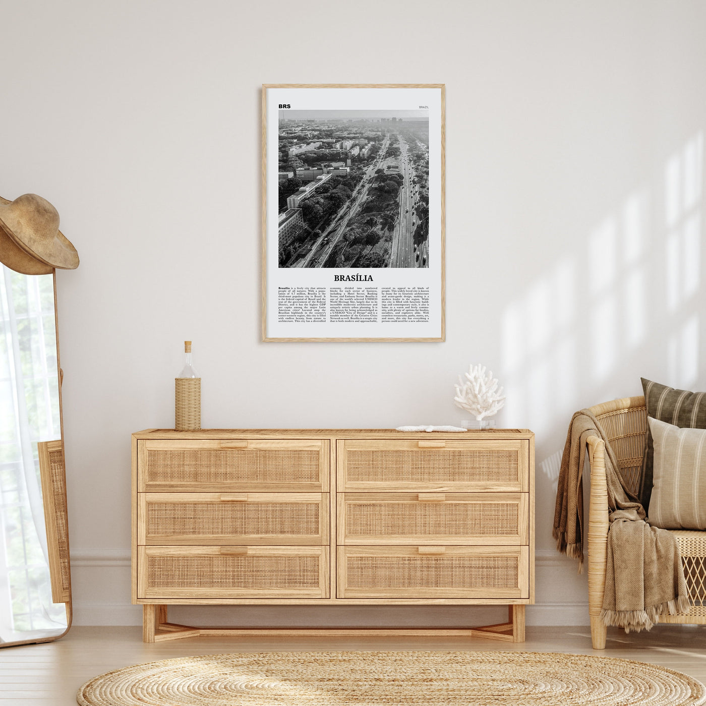 Brasília Travel B&W No 1 Poster