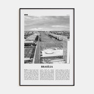 Brasília Travel B&W No 2 Poster