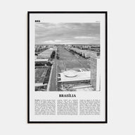 Brasília Travel B&W No 2 Poster