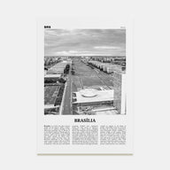 Brasília Travel B&W No 2 Poster