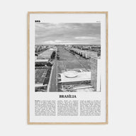 Brasília Travel B&W No 2 Poster
