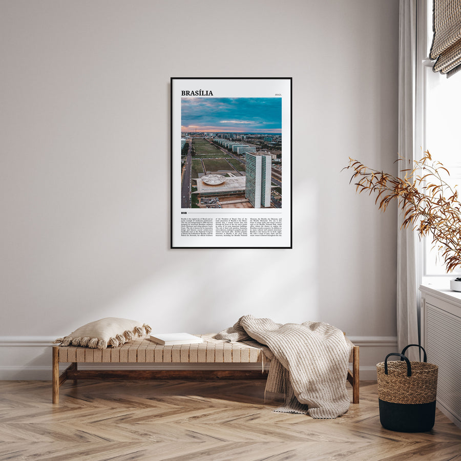 Brasília Travel Color Poster