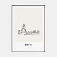 Brasov Drawn Poster