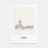 Brasov Drawn Poster