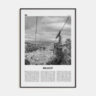 Brasov Travel B&W Poster