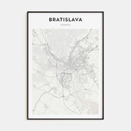 Bratislava Map Portrait Poster
