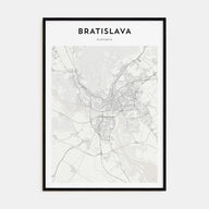 Bratislava Map Portrait Poster
