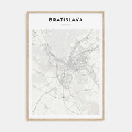 Bratislava Map Portrait Poster