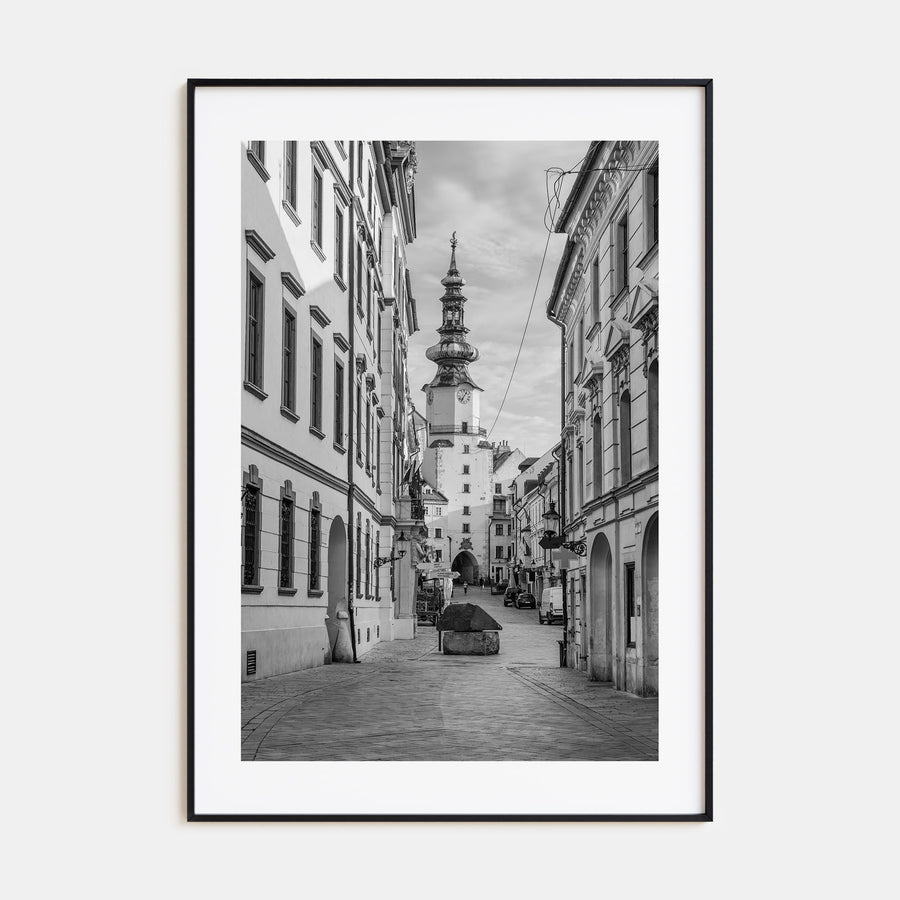 Bratislava Photo B&W Poster