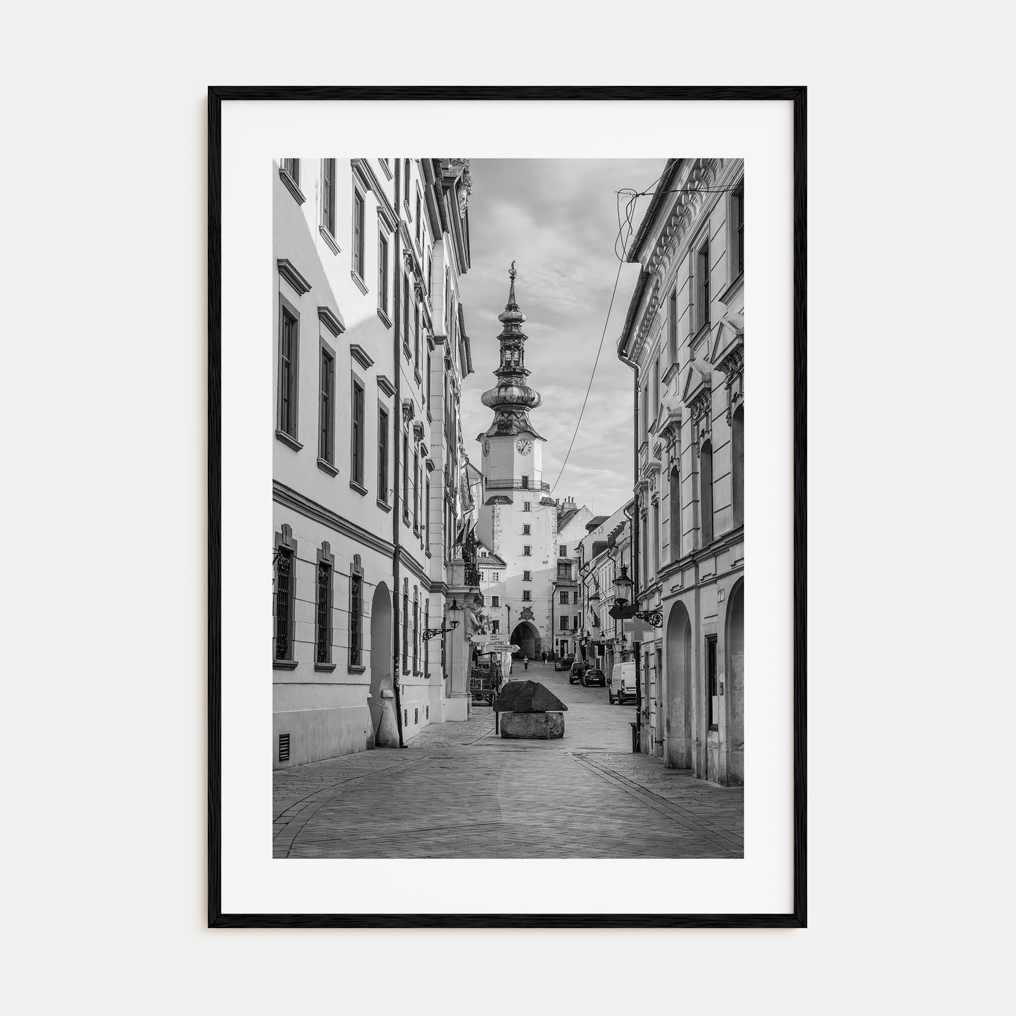Bratislava Photo B&W Poster