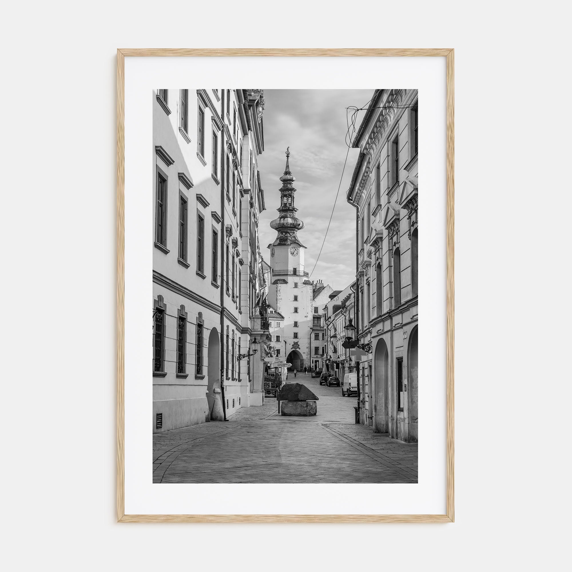 Bratislava Photo B&W Poster
