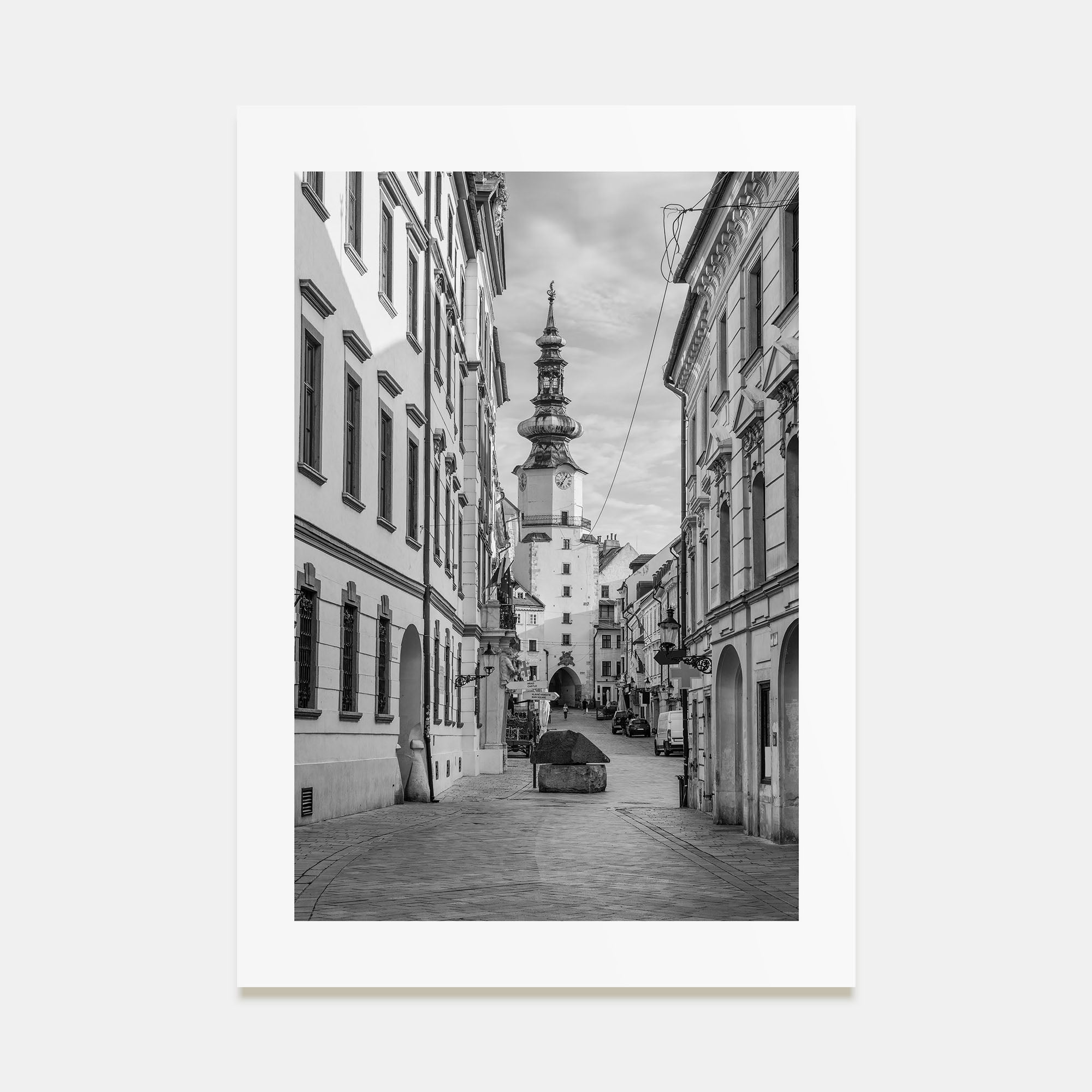 Bratislava Photo B&W Poster