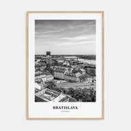 Bratislava Portrait B&W Poster