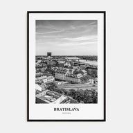 Bratislava Portrait B&W Poster