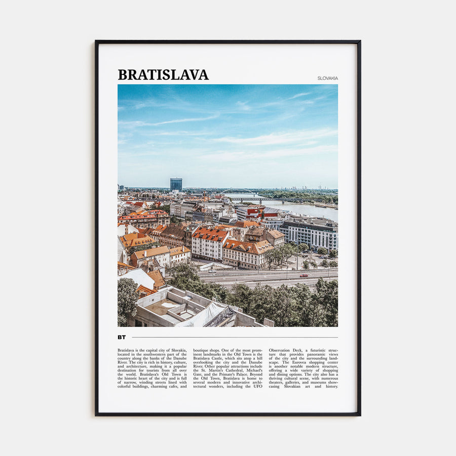 Bratislava Travel Color Poster