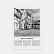 Braunschweig Travel B&W Poster