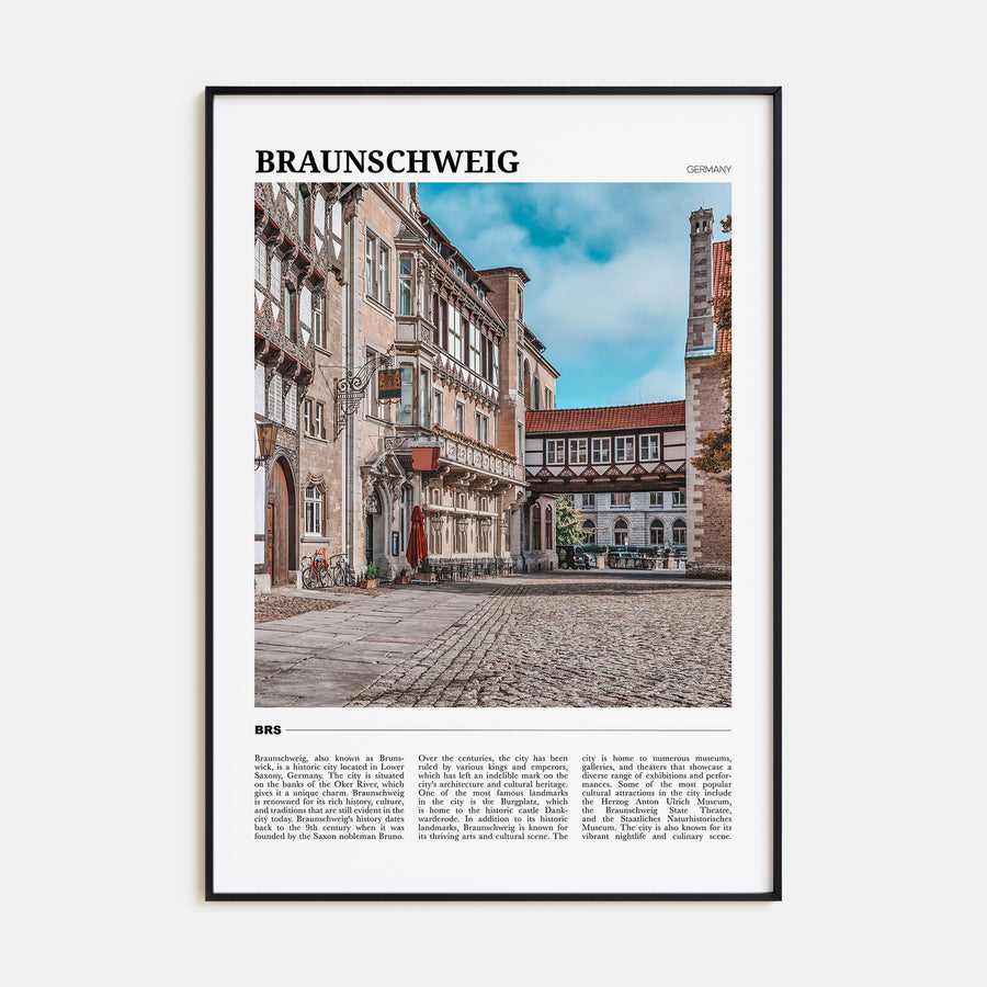 Braunschweig Travel Color Poster