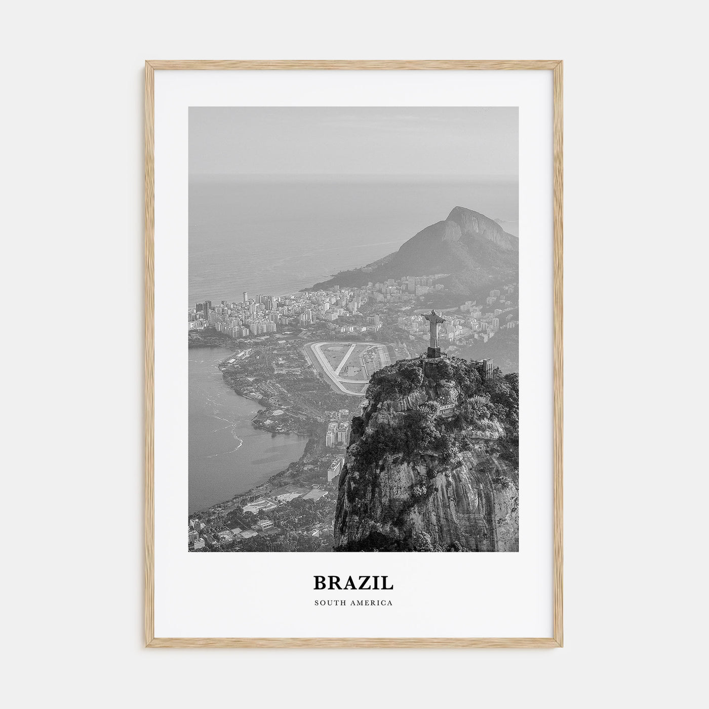 Brazil Portrait B&W No 2 Poster
