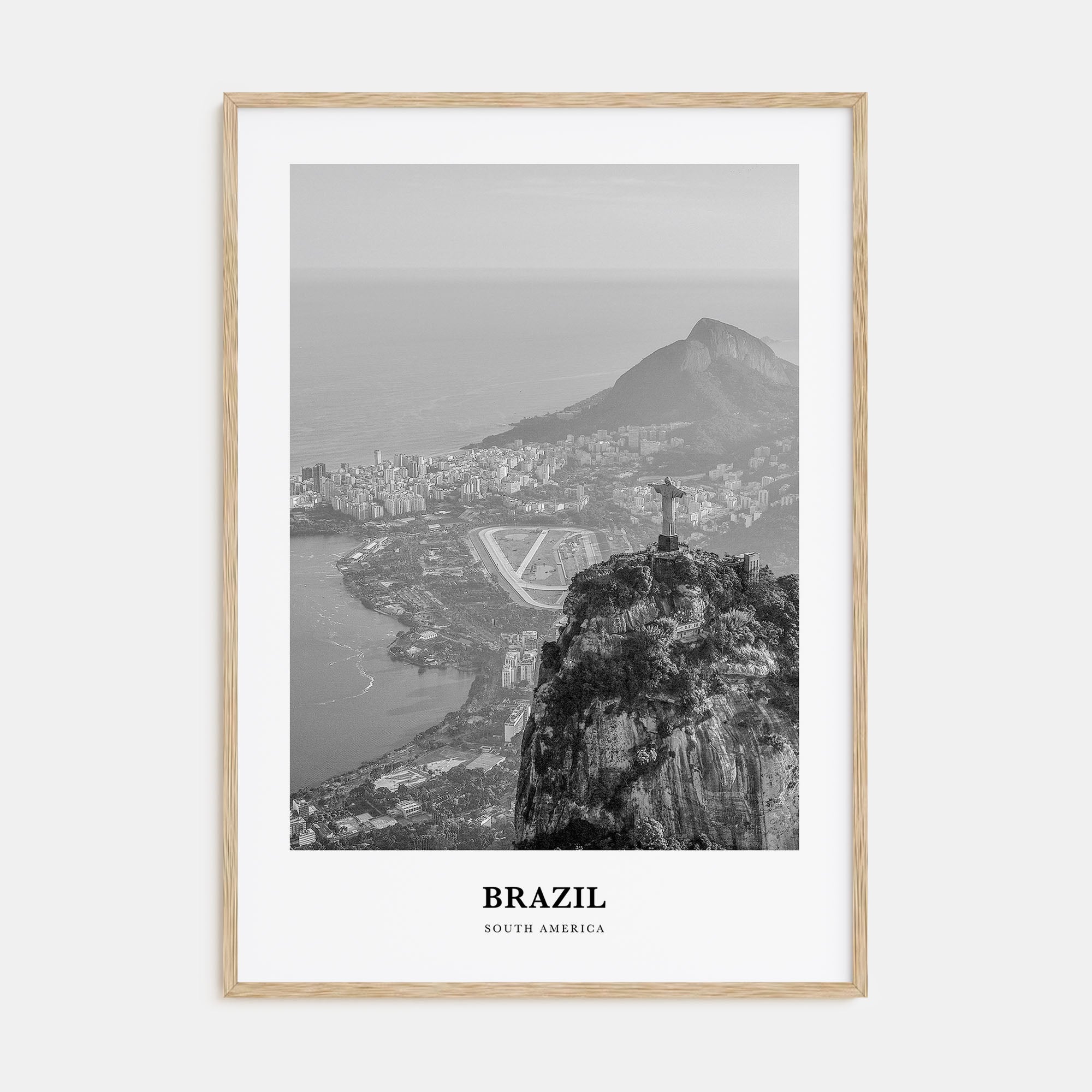 Brazil Portrait B&W No 2 Poster