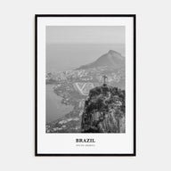 Brazil Portrait B&W No 2 Poster