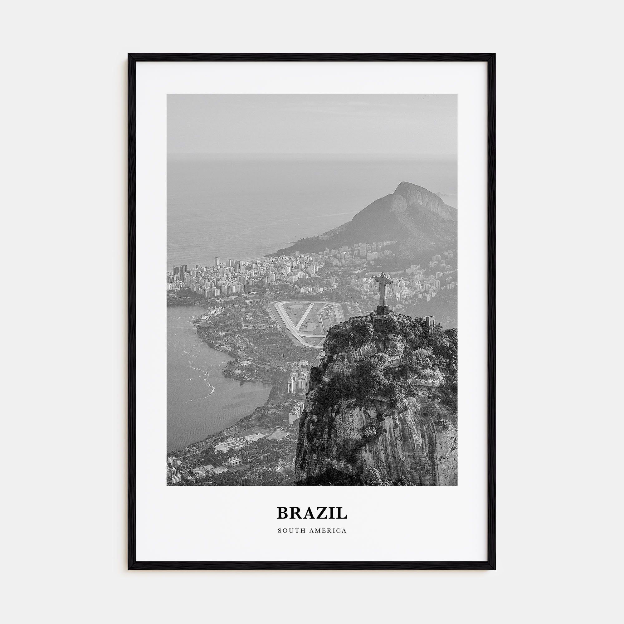 Brazil Portrait B&W No 2 Poster