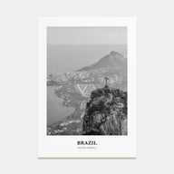 Brazil Portrait B&W No 2 Poster
