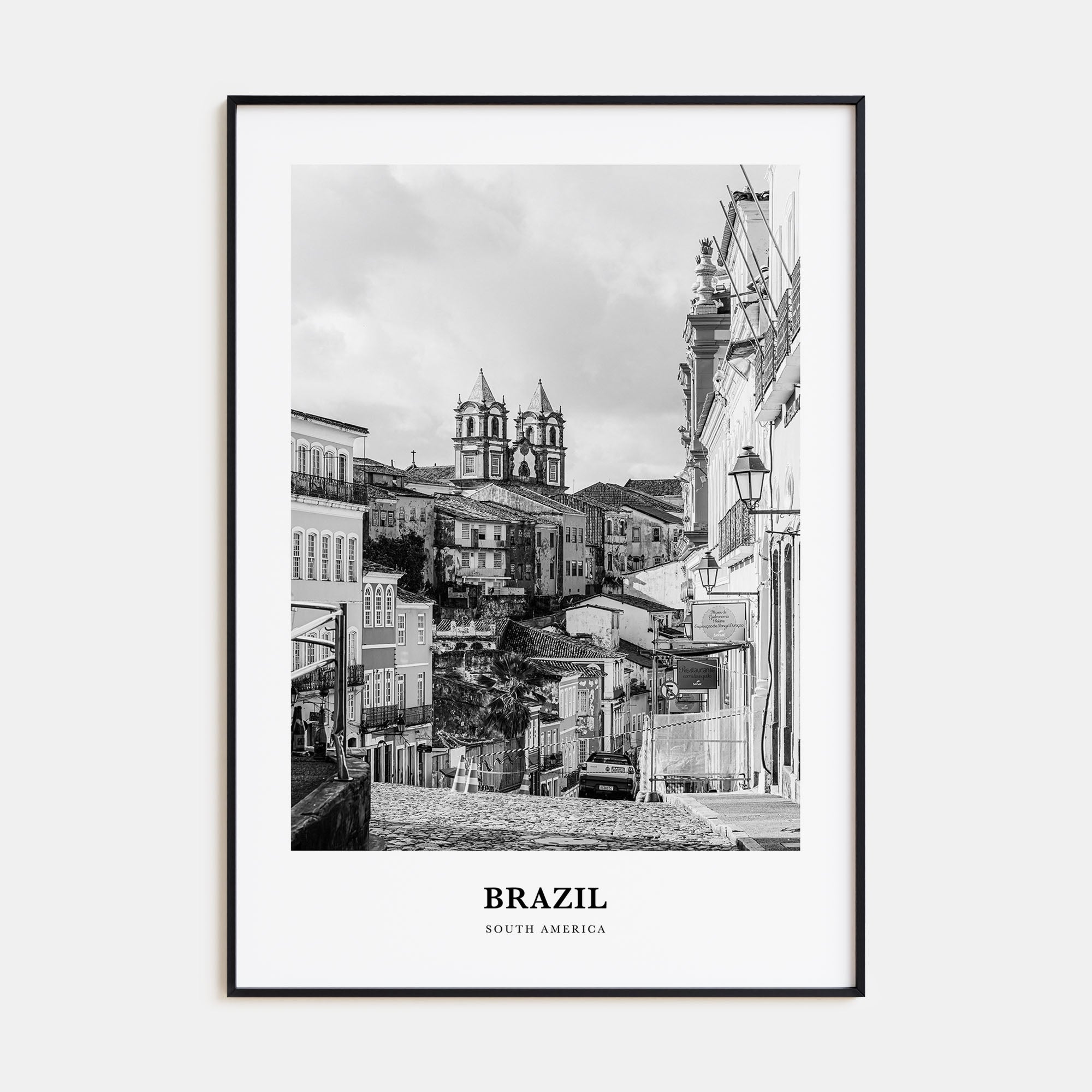 Brazil Portrait B&W No 3 Poster