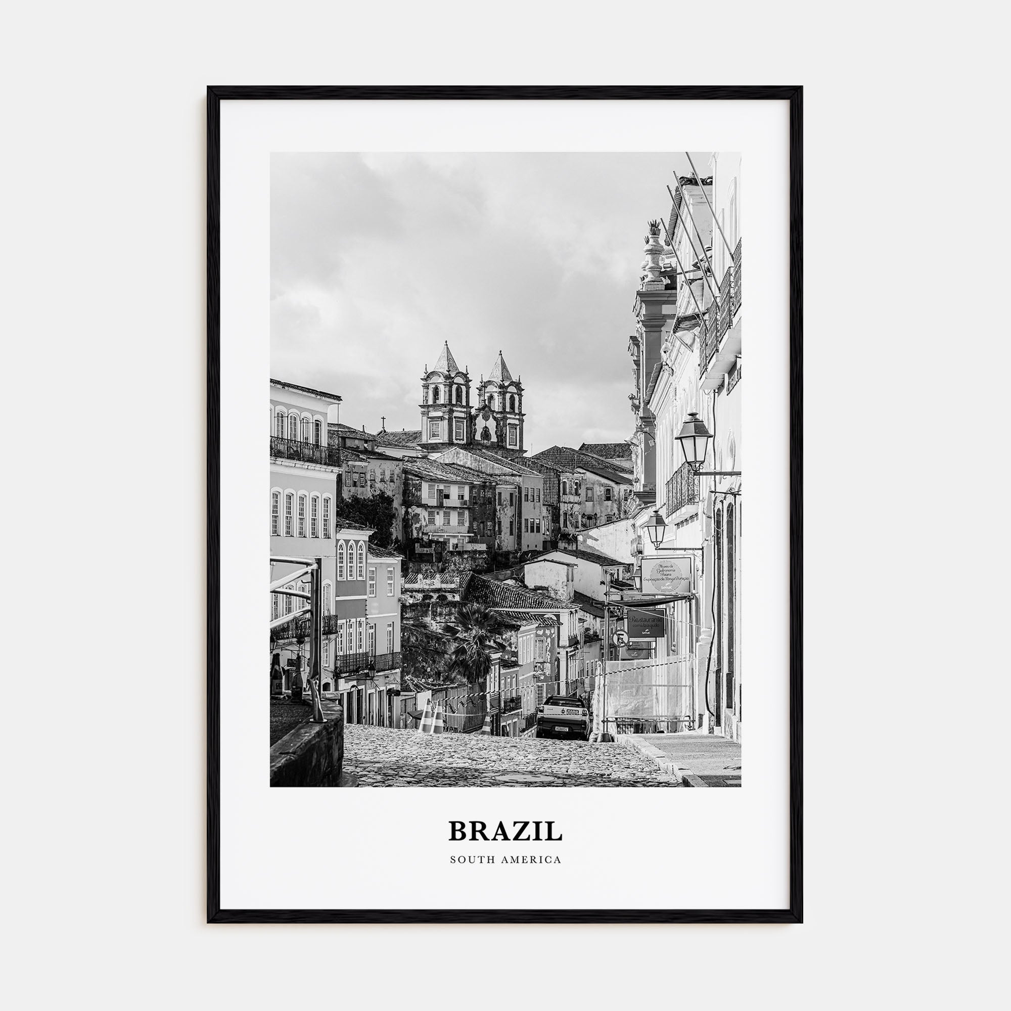 Brazil Portrait B&W No 3 Poster