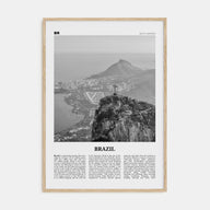 Brazil Travel B&W No 1 Poster