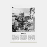 Brazil Travel B&W No 3 Poster