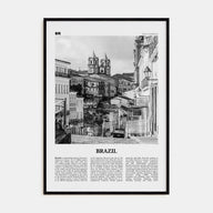 Brazil Travel B&W No 3 Poster