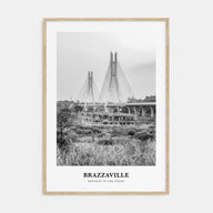 Brazzaville Portrait B&W Poster