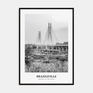 Brazzaville Portrait B&W Poster
