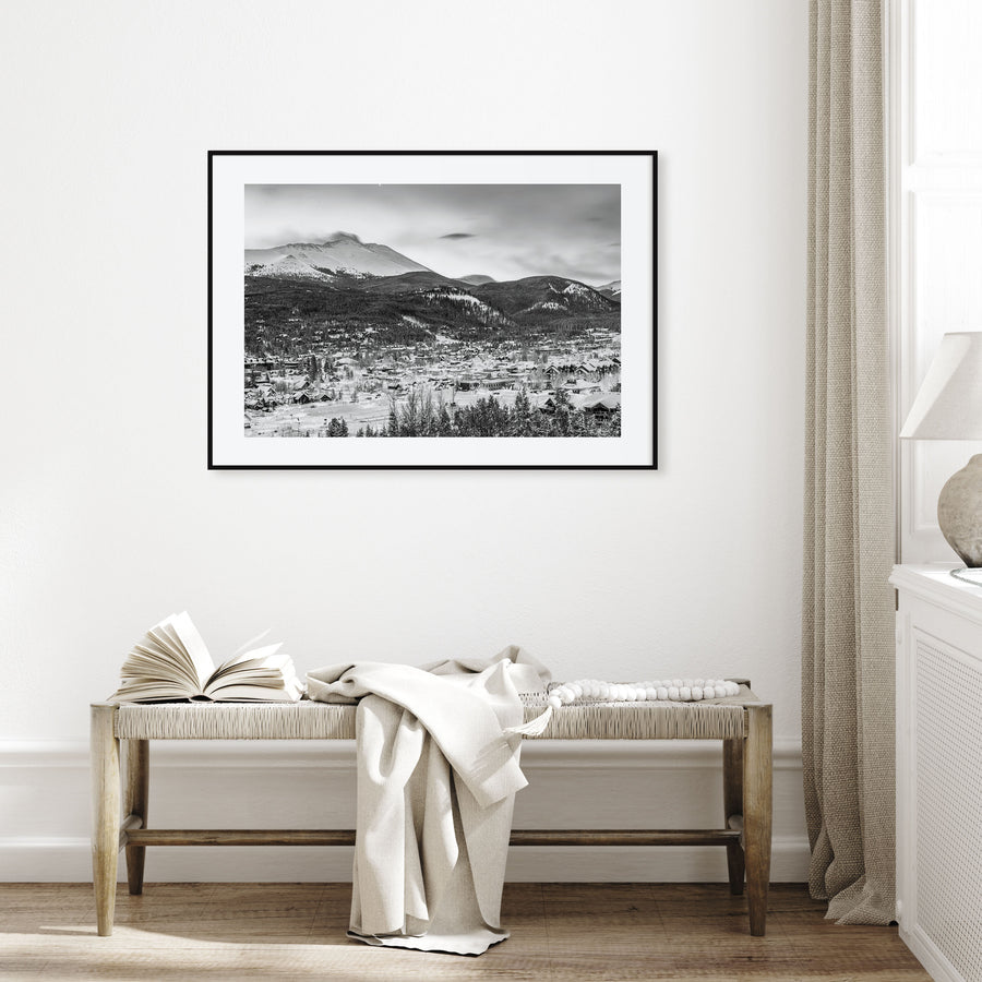 Breckenridge Landscape B&W Poster