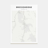 Breckenridge Map Portrait Poster