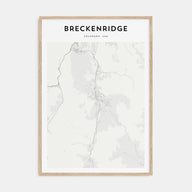 Breckenridge Map Portrait Poster