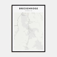 Breckenridge Map Portrait Poster