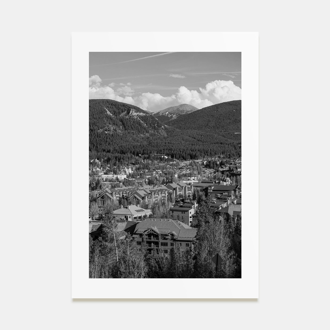 Breckenridge Photo B&W Poster